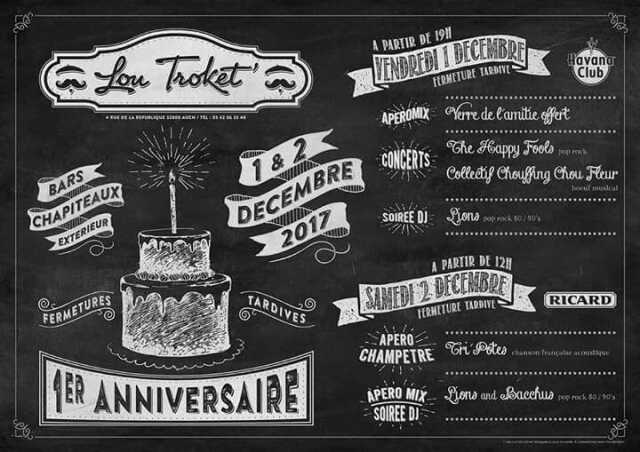 Gers Concert Spectacle 1er Anniversaire Du Bar Restaurant Lou Troket Agenda Auch 300