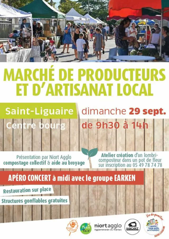 Marché de producteurs à Saint Liguaire