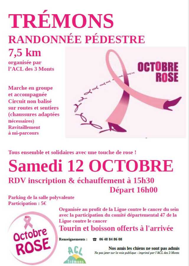 Randonnée Octobre Rose