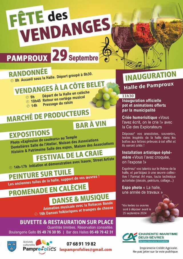 Fête des vendanges à Pamproux