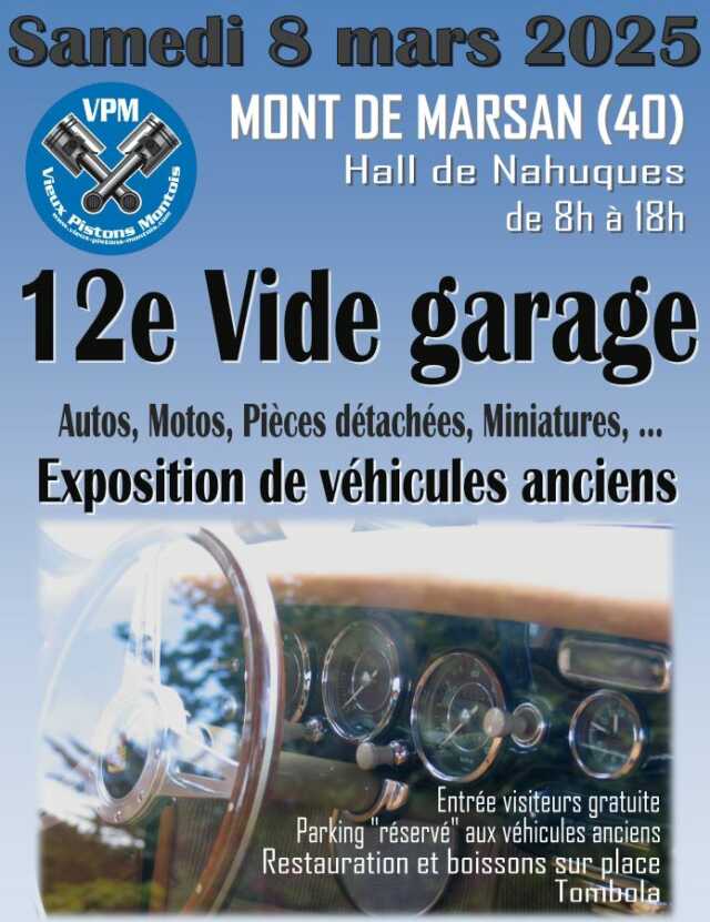 Vide garage