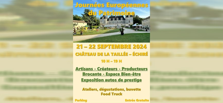 Visite du château de la Taillée, à Echiré - Journées européennes du patrimoine 2024