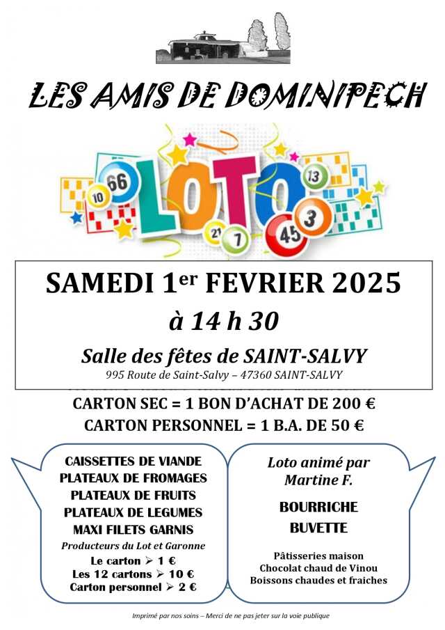 Loto des Amis de Dominipech