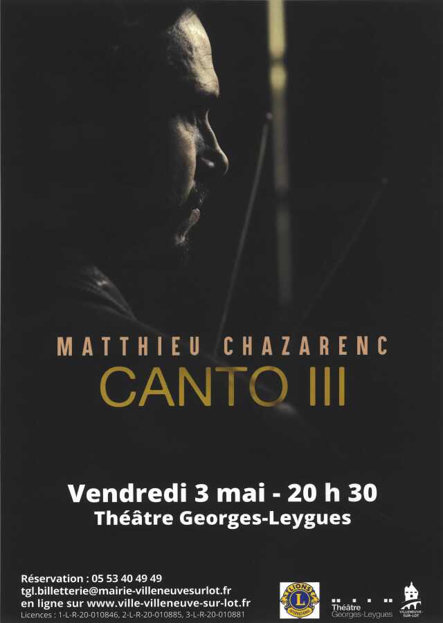 Concert : Matthieu Chazarenc