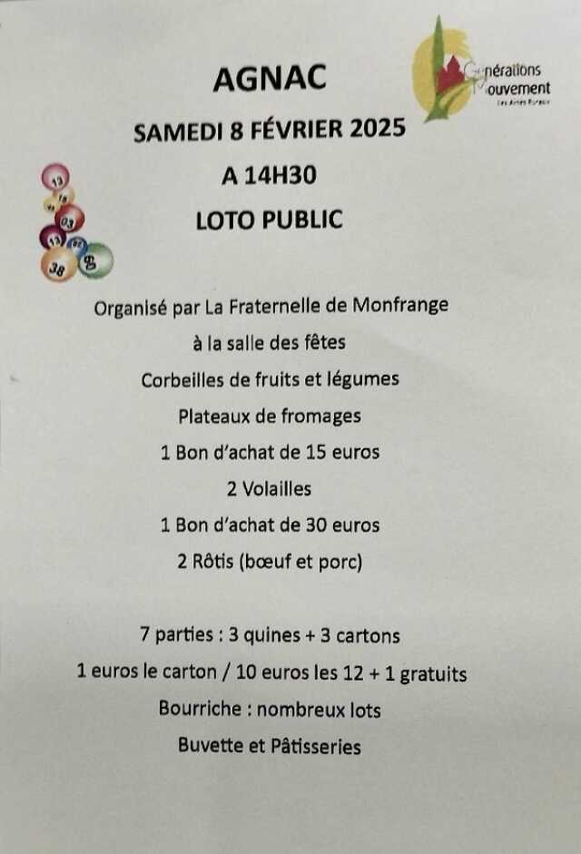 Loto public du club 