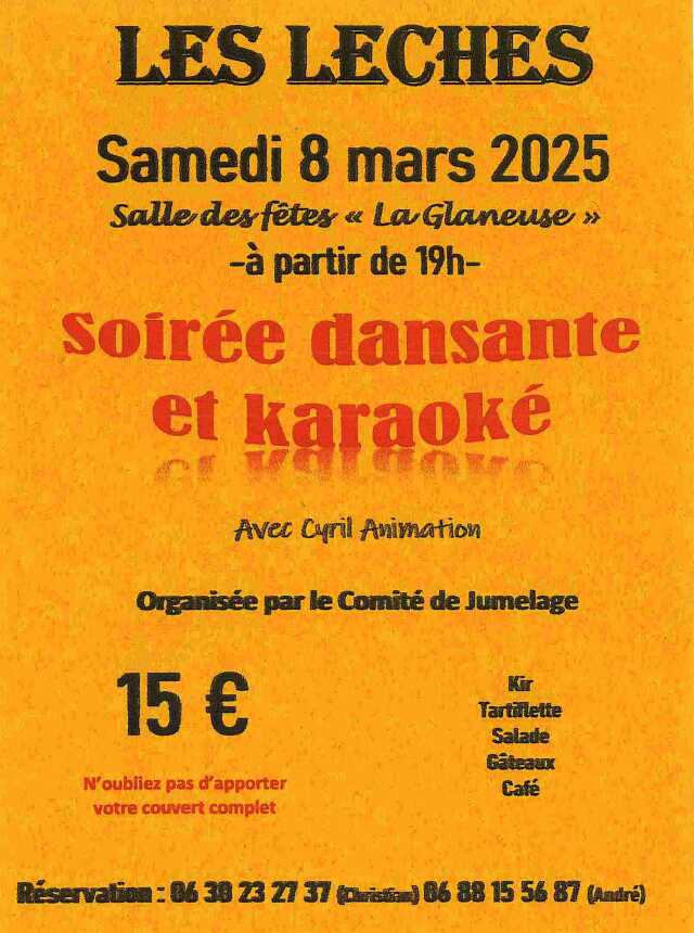 Soirée dansante et Karaoké