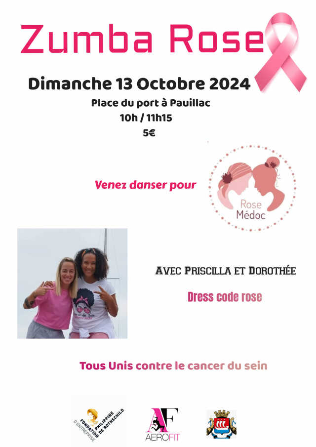 Octobre Rose 2024 :  Zumba Rose