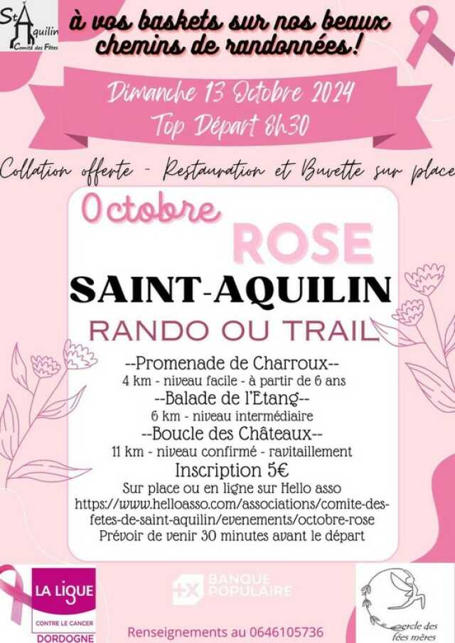 Octobre rose : marche ou trail