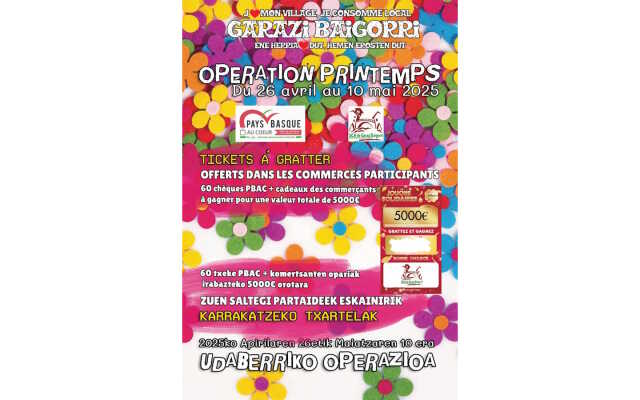 15 aine commerciale : Opération Printemps