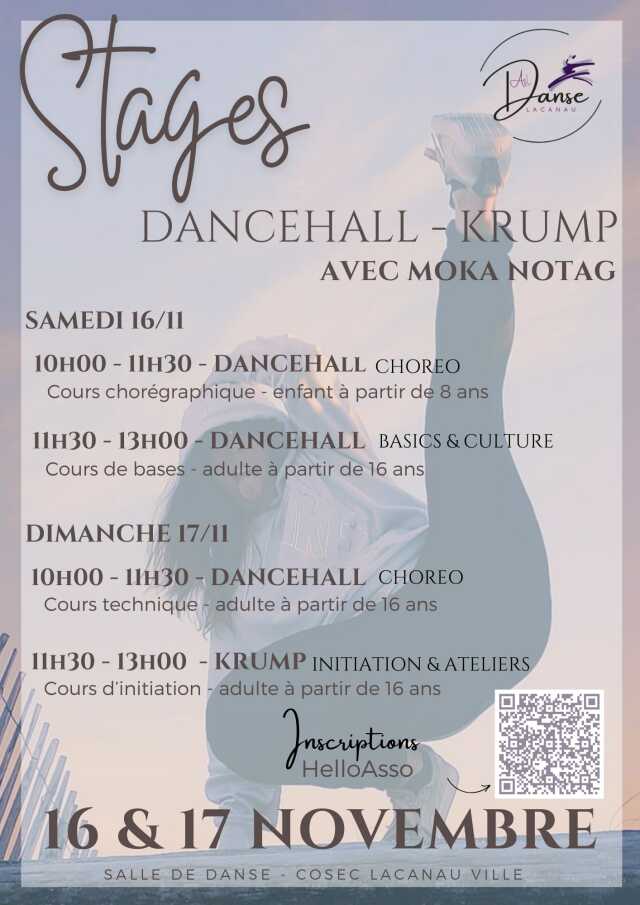 Stage Dansehall Krump avec Moka Notag - Sur inscription