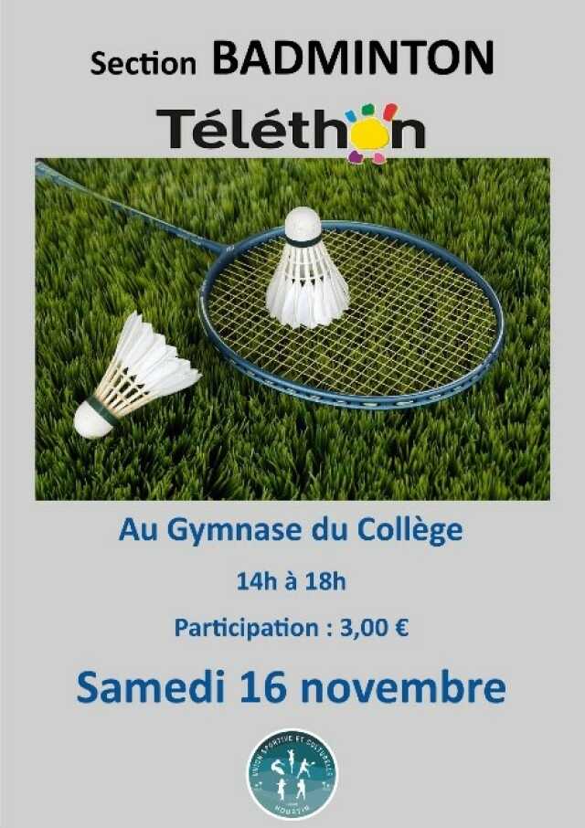 Téléthon : Découverte du badminton