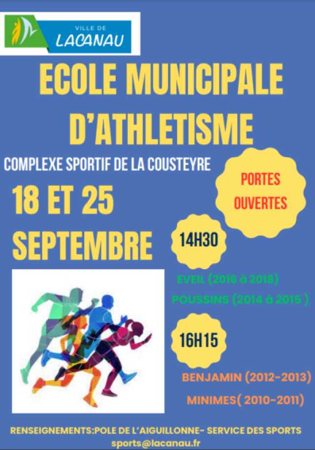 Portes Ouvertes de l'école municipale d'athlétisme