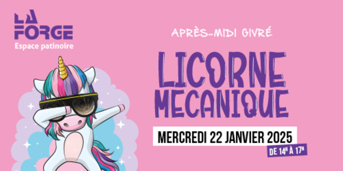 Inédit !!! Venez tenter de défier notre licorne mécanique sur glace !!!