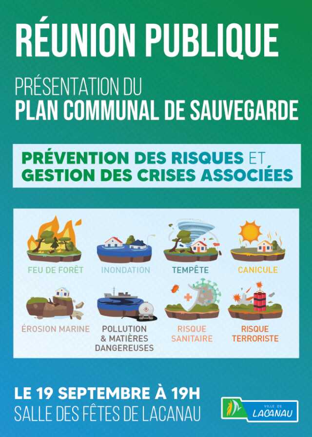 Réunion Publique : Plan communal de sauvegarde