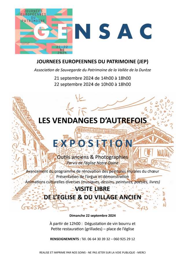 Journées Européennes du Patrimoine : Exposition 