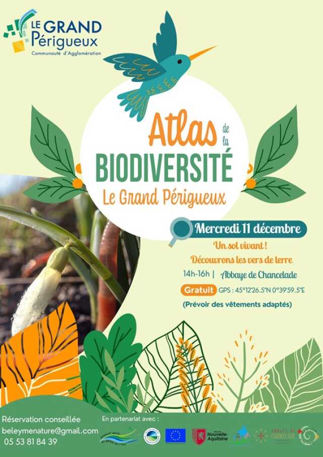 Atlas de la Biodiversité : un sol vivant ! Découvrons les vers de terre