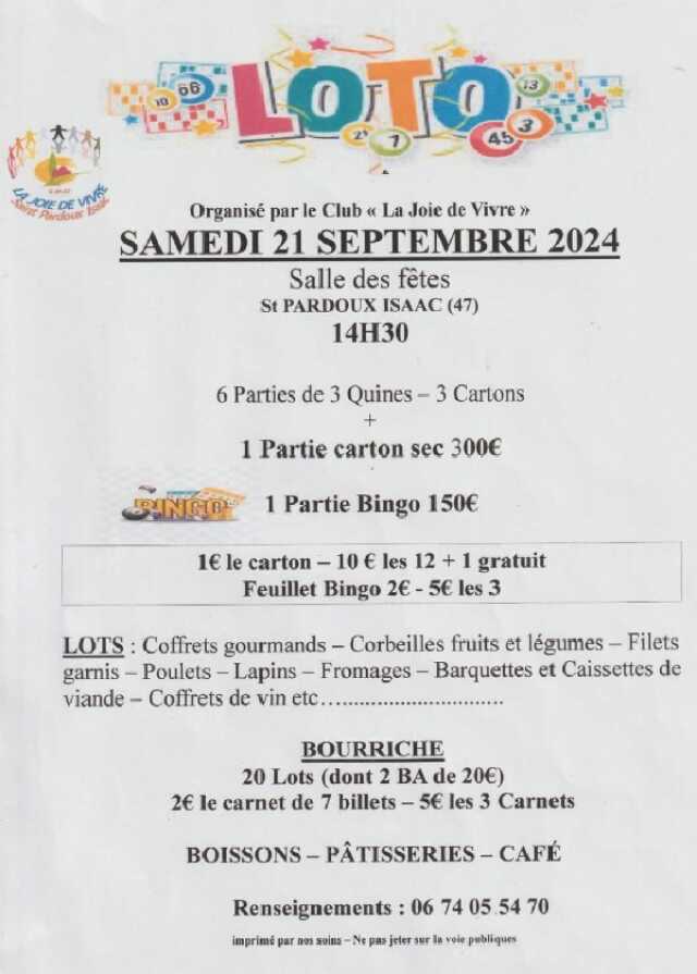 Loto public du club 