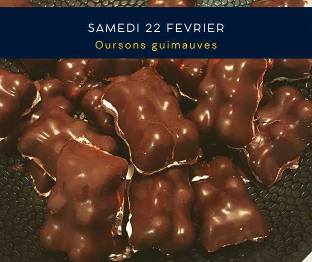 Atelier patisserie- Oursons guimauves