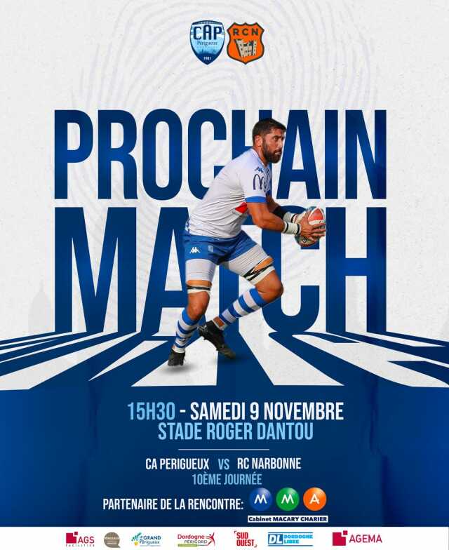 Match de Rugby - CA Périgueux Vs RC Narbonne