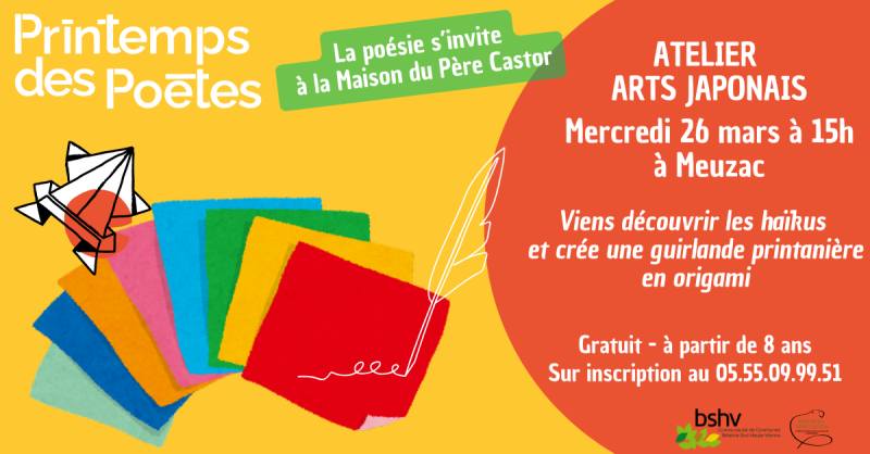 Atelier poésie - arts japonais à la Maison du Père Castor