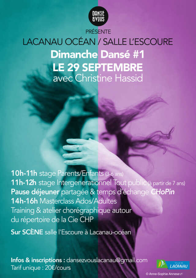 Dimanche Dansé #1 avec Christine Hassid (Stage de Danse : 20€ par cours)