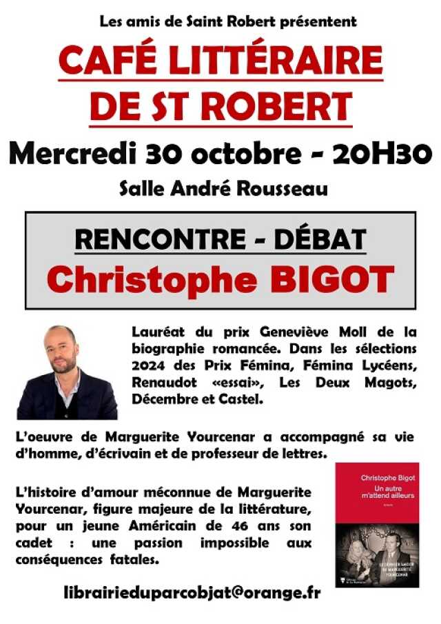 Café littéraire avec Christophe Bigot