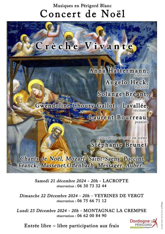 Concert de noël - Crèche vivante - Veyrines de vergt - 22.12.2024