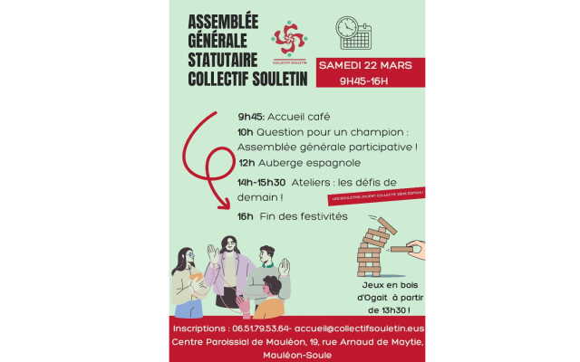 Assemblée générale statutaire du Collectif souletin