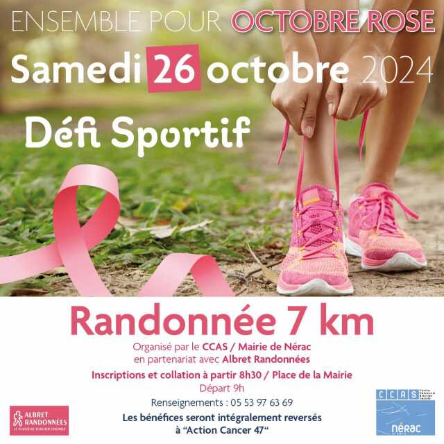 Défi sportif pour l'Octobre Rose