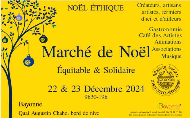 Marché équitable de Noël à Bayonne