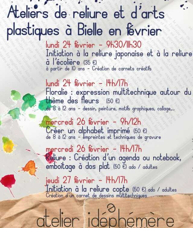 Ateliers de reliure et d'arts plastiques : Créer un alphabet ou notebook