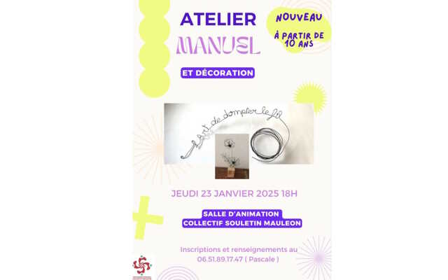 Atelier manuel et décoration