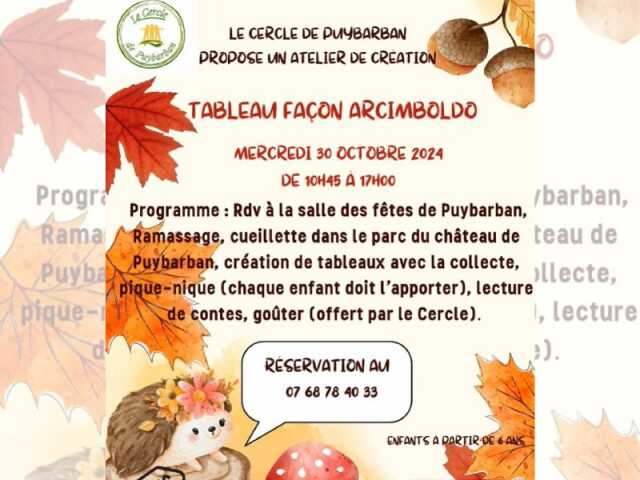 Atelier créatif : Tableau façon Arcimboldo