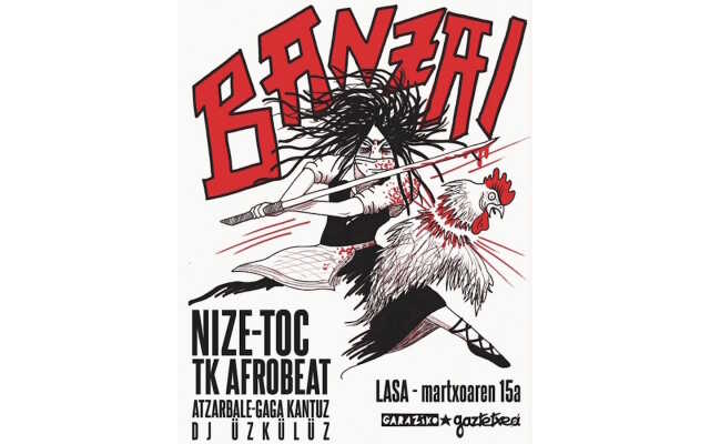 Banzai : concerts : Nize + Toc + TK Afrobeat + DJ Üzkülüz