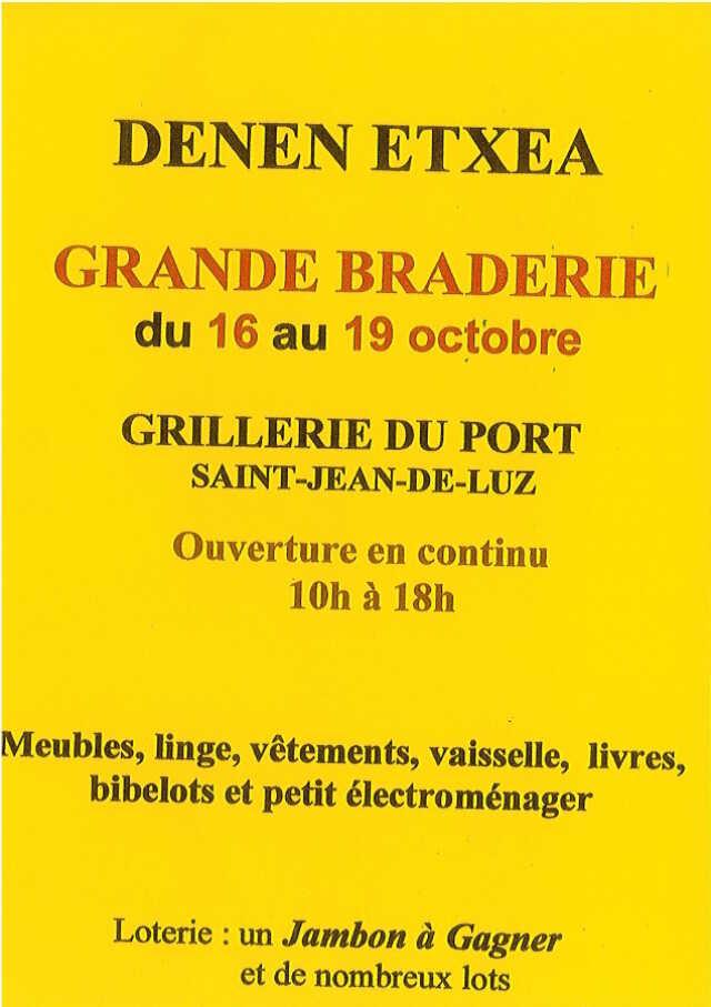 Grande Braderie Denen Etxea