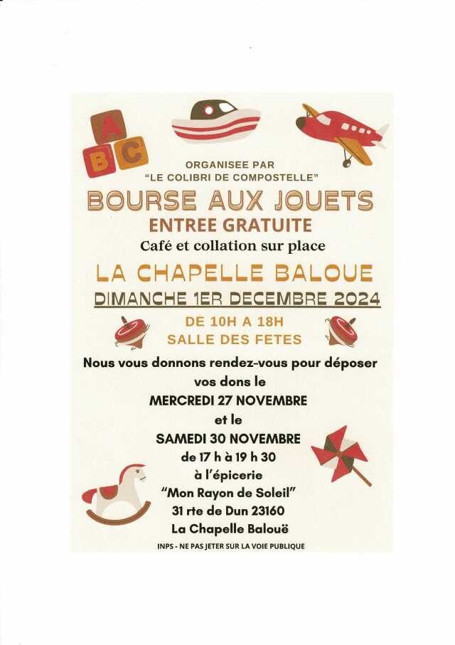 Bourse aux jouets