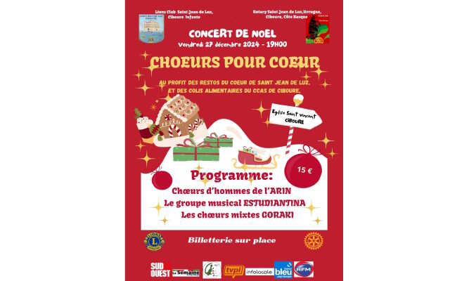 Concert de Noël : choeurs pour coeur