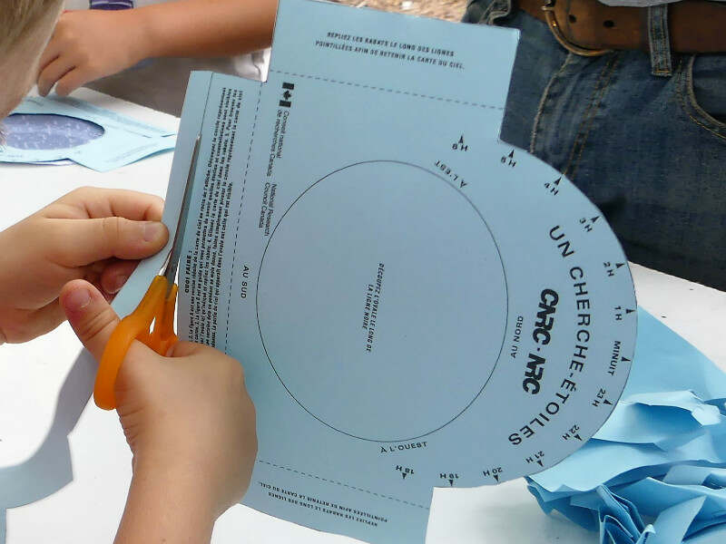 Atelier fabrication carte du ciel