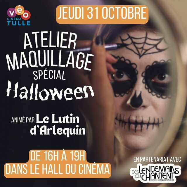 Maquillage d'Halloween au cinéma VEO