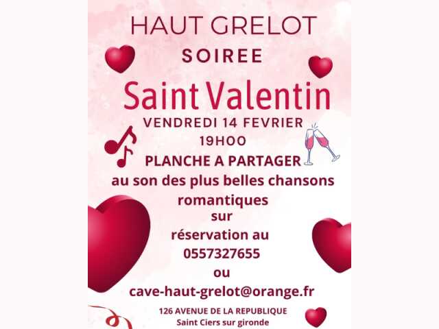 Saint Valentin à la cave Haut Grelot