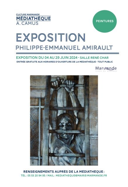 Exposition de Philippe Emmanuel Amirault à la Médiathèque