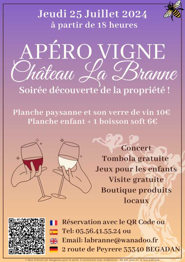 Apéro Vigne - Château La Branne