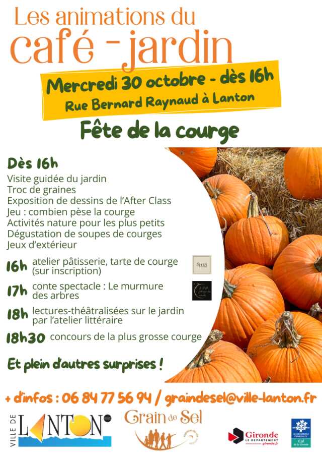 Grain de sel : Fête de la courge au jardin