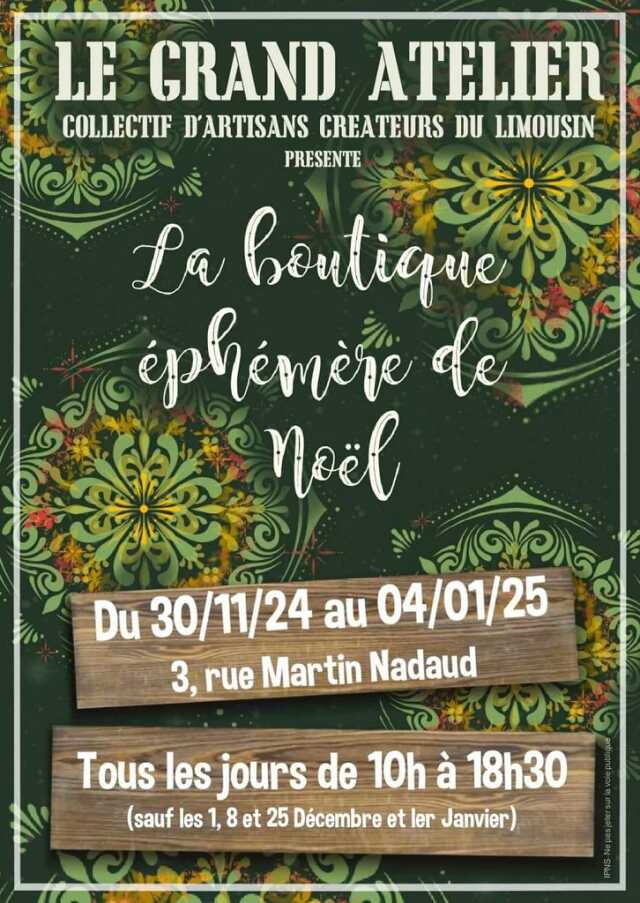 Boutique de noël : Le Grand Atelier