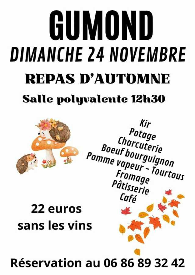 Repas d'automne