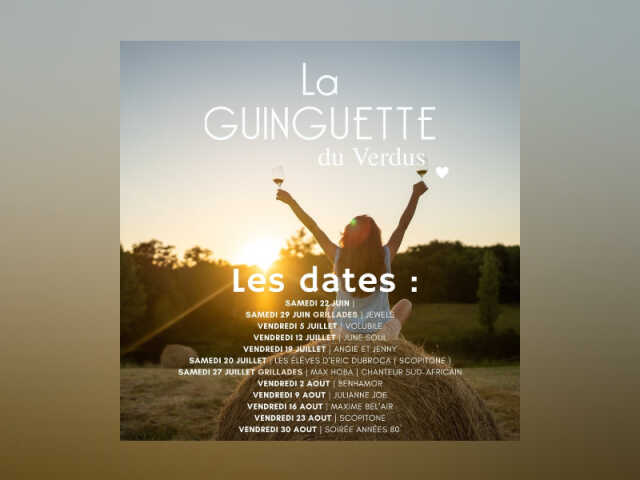 La Guinguette du Verdus et ses soirées concerts - Édition 2024