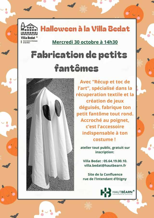 Halloween à la Villa Bedat - Fabrication de petits fantômes