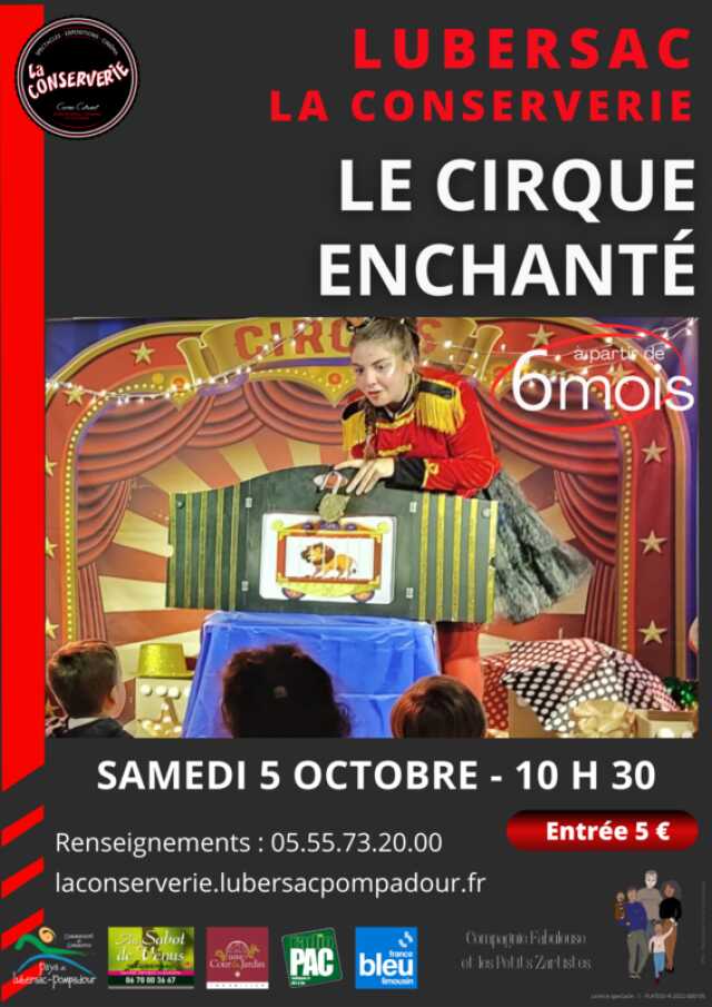 La Conserverie : Le Cirque enchanté (spectacle trés jeune public)