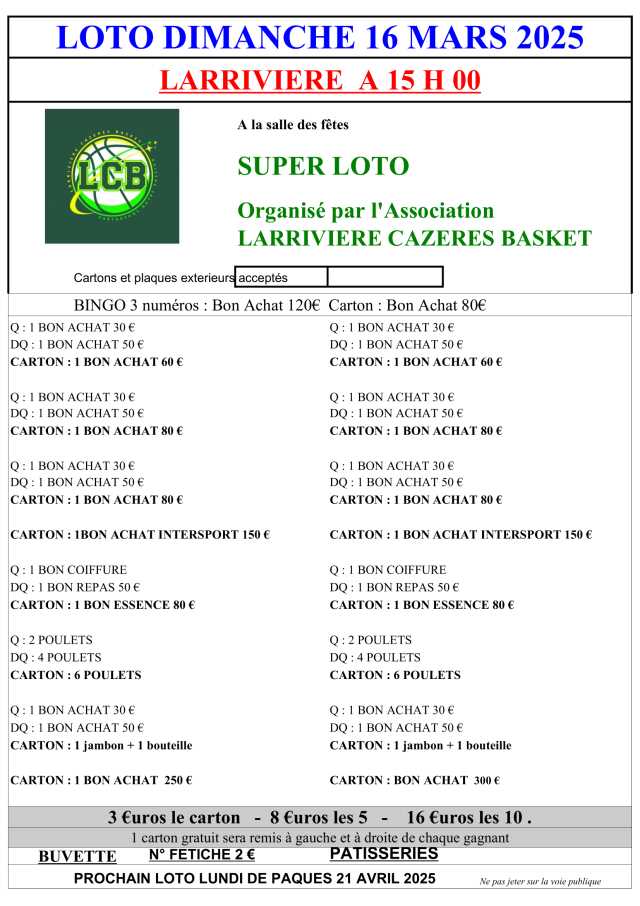 Super loto - LCB