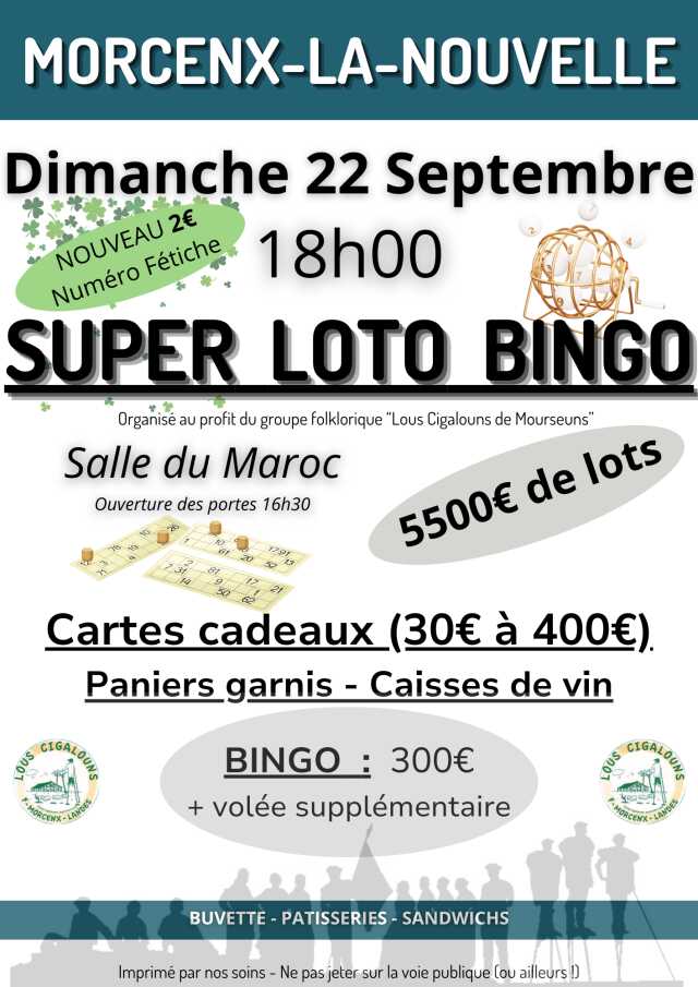 Super loto et Bingo des Cigalouns